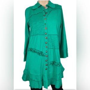 Emerald Green Sojourn Tunic Top by Neon Buddha